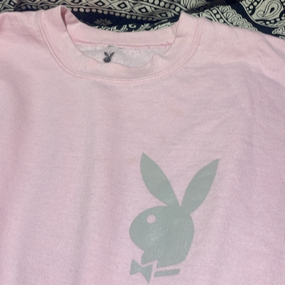 PLAYBOY Pink crew neck sweatshirt - Picture 3 of 7
